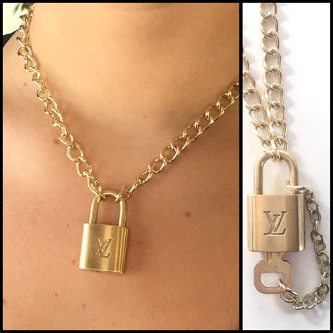 louis vuitton lock necklace.